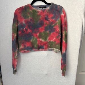 Tie-Dye Cropped Sweatshirt